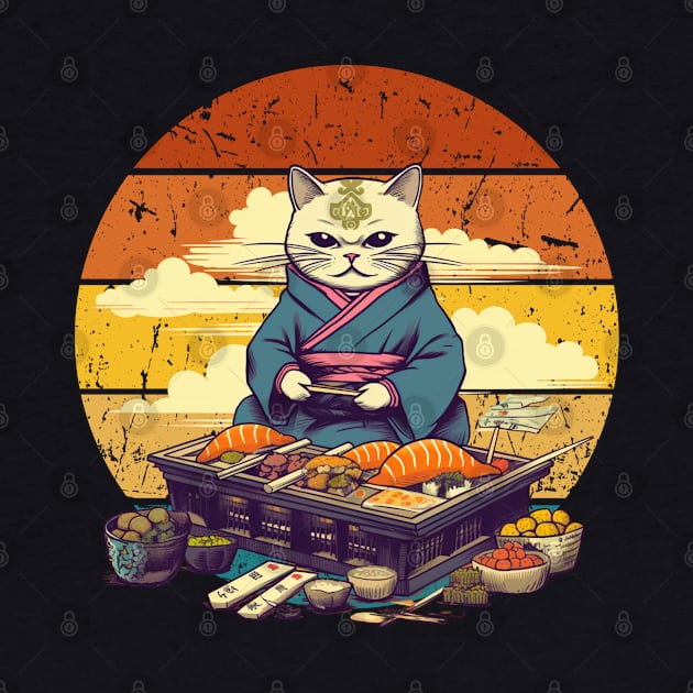 Feline Sushi Master by OscarVanHendrix